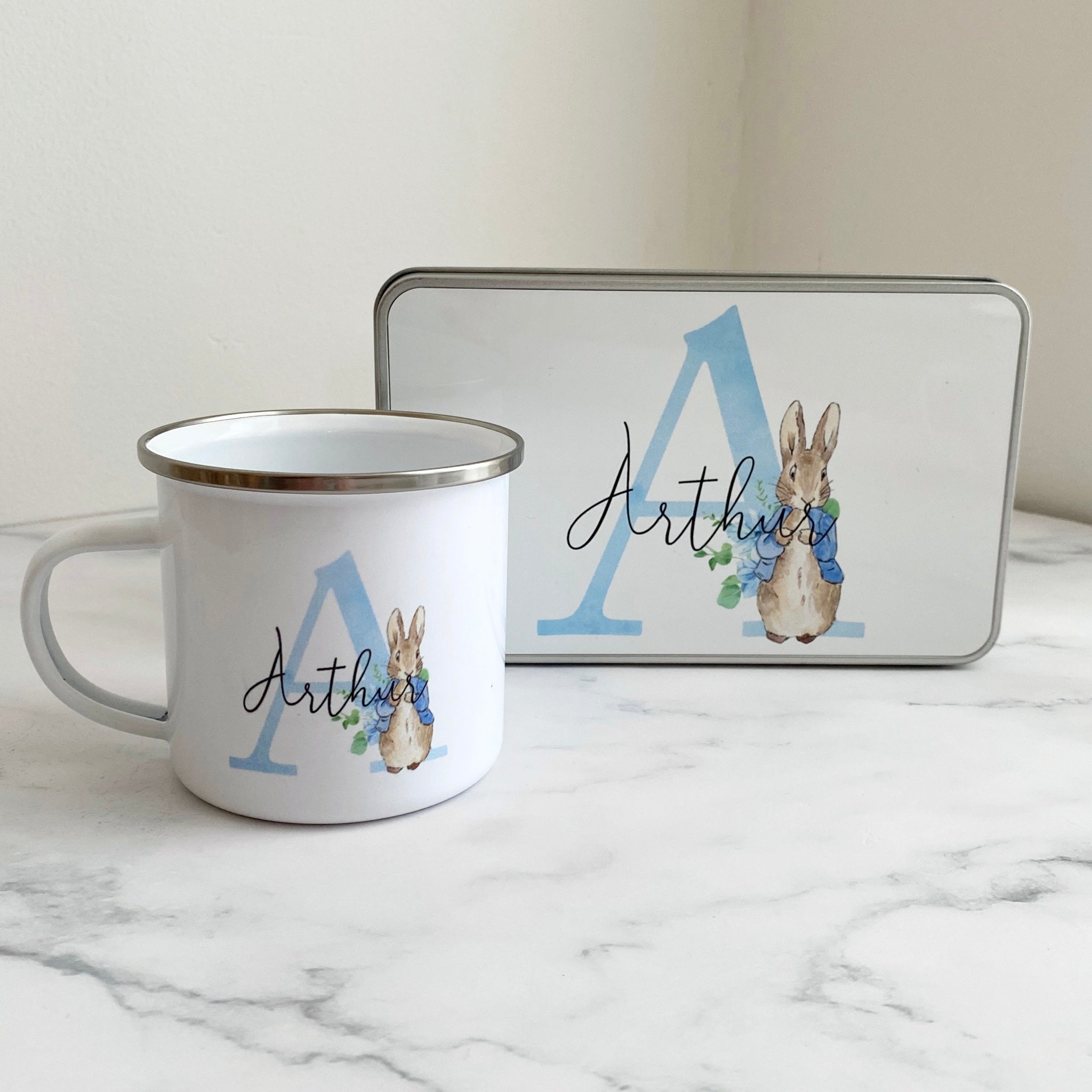 madkasse med navn, madkasse børn, madkasse til børn, madkasse metal, metal madkasse , peter kanin madkasse, metal boks med navn, boks med navn